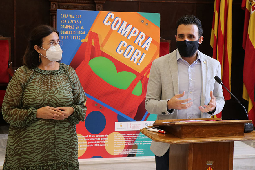 L'Ajuntament de Sagunt entrega els nou premis del sorteig de la campanya de dinamització del comerç local