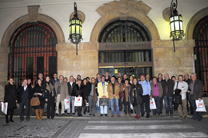 El alcalde realizó una visita guiada a los participantes en las Jornadas de Directoras y Directores de Institutos de Enseñanza Secundaria en Sagunto