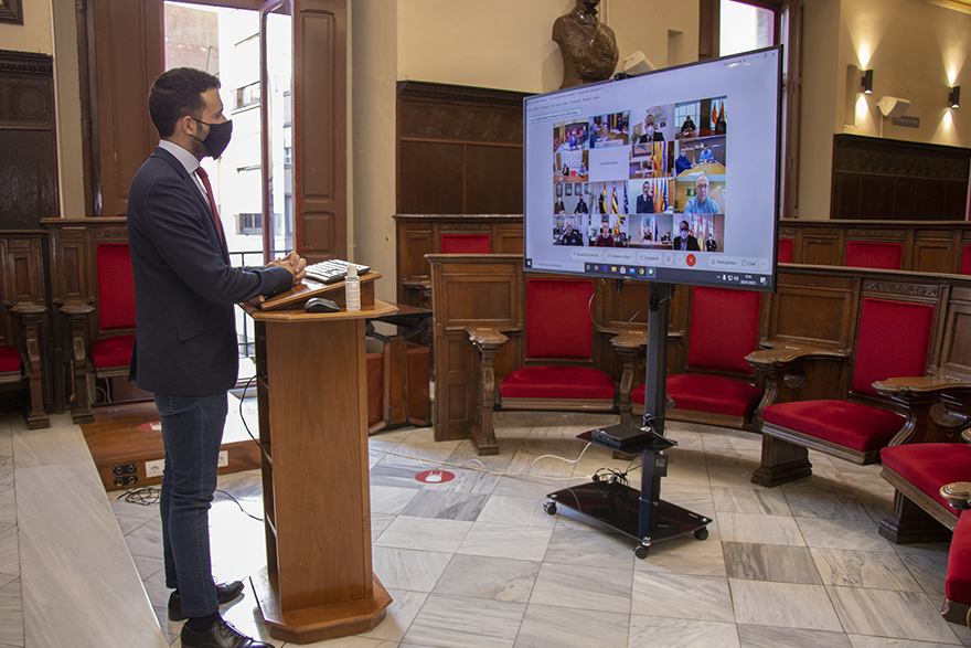 L'alcalde de Sagunt es reunix telemàticament amb Ximo Puig per abordar el tancament perimetral de la ciutat