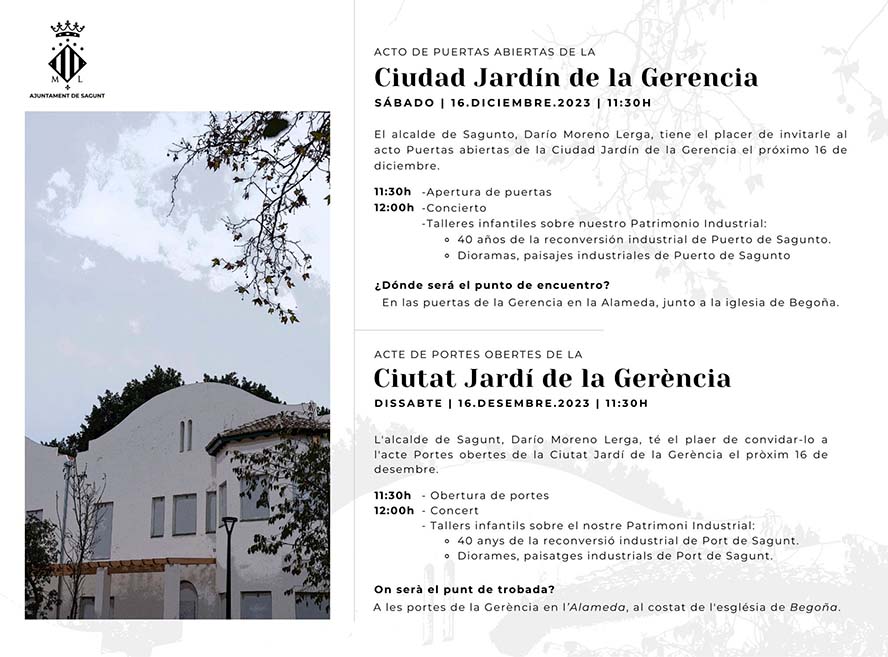 L'Ajuntament obri al públic este dissabte la zona est dels jardins de la Gerència