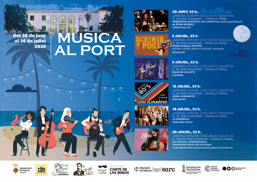 Torna el festival Música al Port amb una variada oferta lírica i la tradicional fase selectiva dels concursos de Cante de las Minas