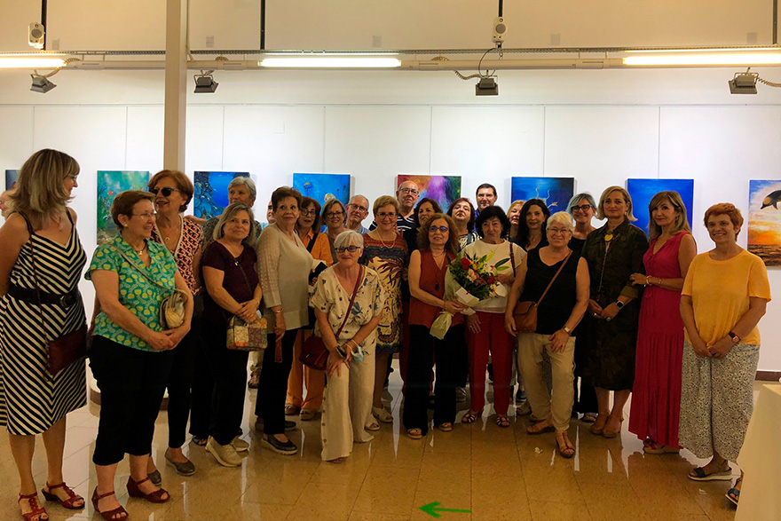 La Universitat Popular de Sagunt ha inaugurat una exposició pictòrica inspirada en el món marí