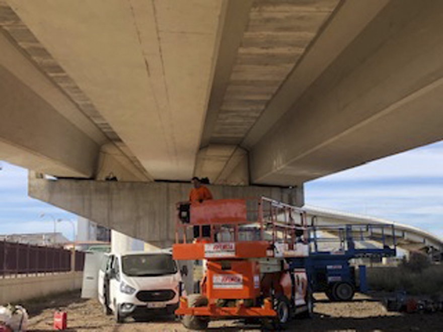Les obres del pont d'accés al polígon químic avancen al ritme previst