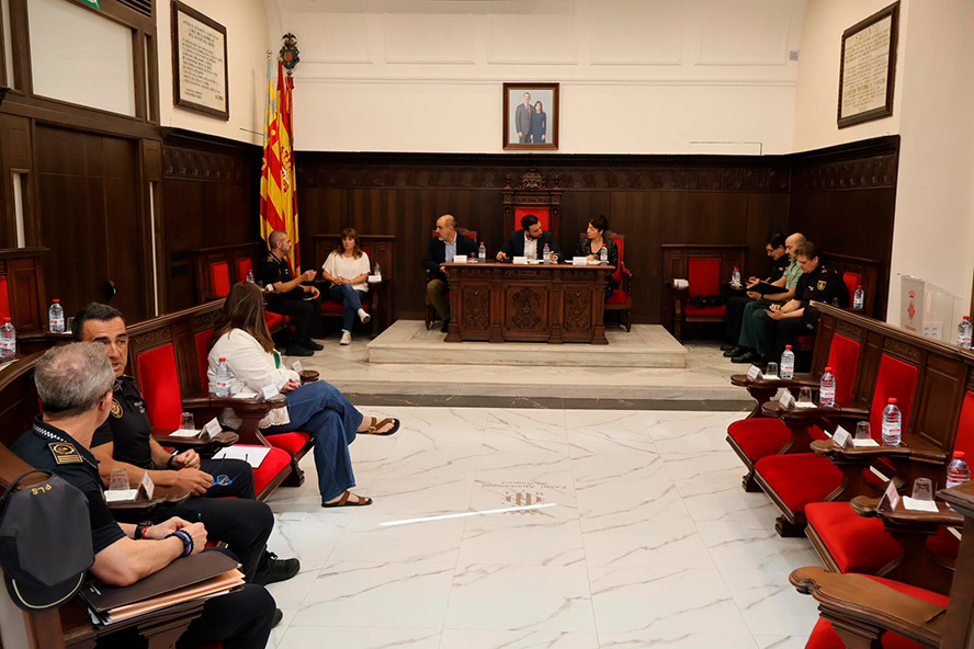 La Junta Local de Seguridad de Sagunto se reúne para coordinar el dispositivo del FesCamp 2026