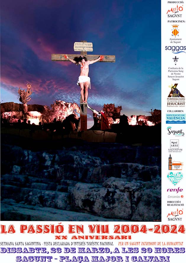 La Passió en Viu es representarà este dissabte a Sagunt