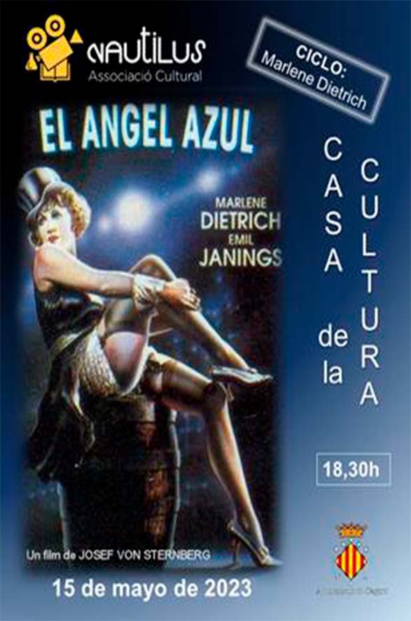 Nautilus projecta 'El Ángel azul' esta vesprada