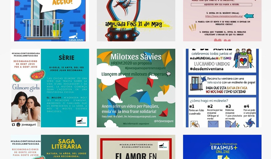 Joventut i Infància publica un vídeo amb les activitats que ha realitzat en línia durant els mesos de quarantena