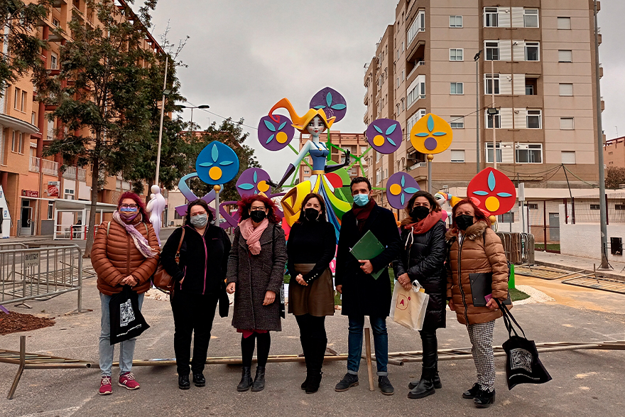 La falla Els Vents guanya el premi a la Falla Més Igualitària de Sagunt 2021/2022