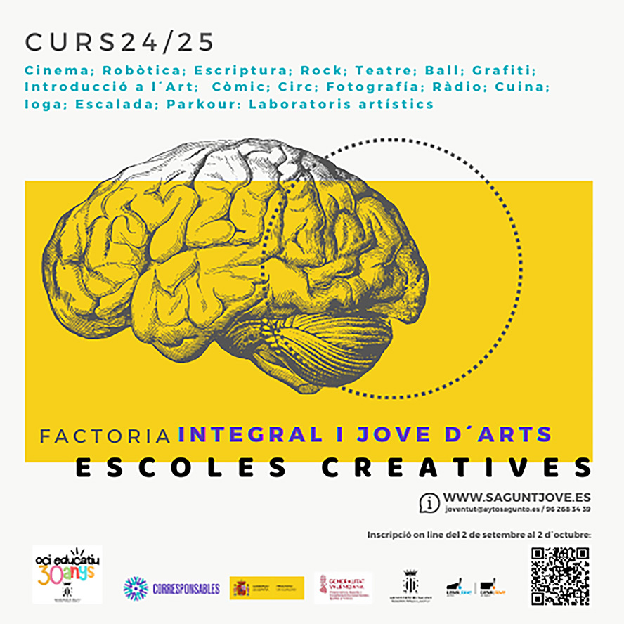 Joventut obrirà al setembre la matrícula de les seues escoles creatives 2024/2025