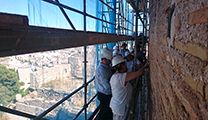 L’alcalde de Sagunt i el regidor de Patrimoni Històric fan un seguiment de les obres al Castell