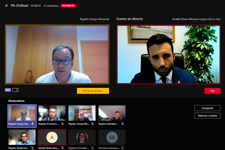 El Ple sol·licita al Govern replantejar les ajudes als municipis a causa de la pandèmia i un nou sistema de finançament de les entitats locals