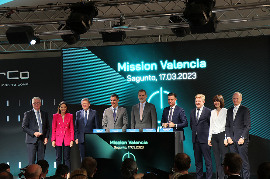S. M. el Rei Felip VI ha presidit l'acte d'inici oficial de la gigafactoria de bateries de PowerCo