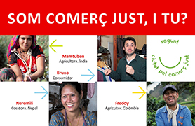 L'11 de maig se celebra el Dia Mundial del Comerç Just en la plaça de la Concòrdia del Port de Sagunt