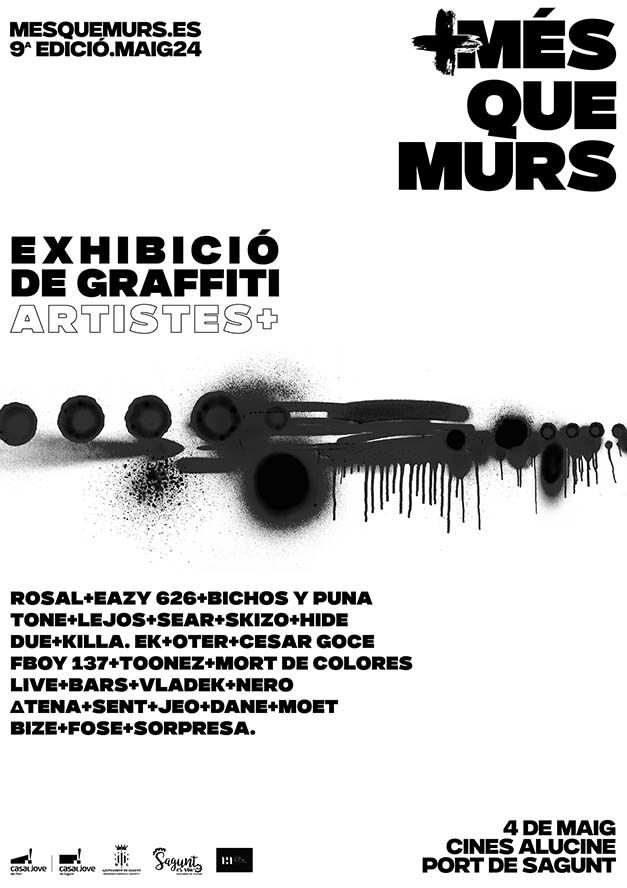 Exhibició de grafits en el festival d’Art Urbà Més Que Murs