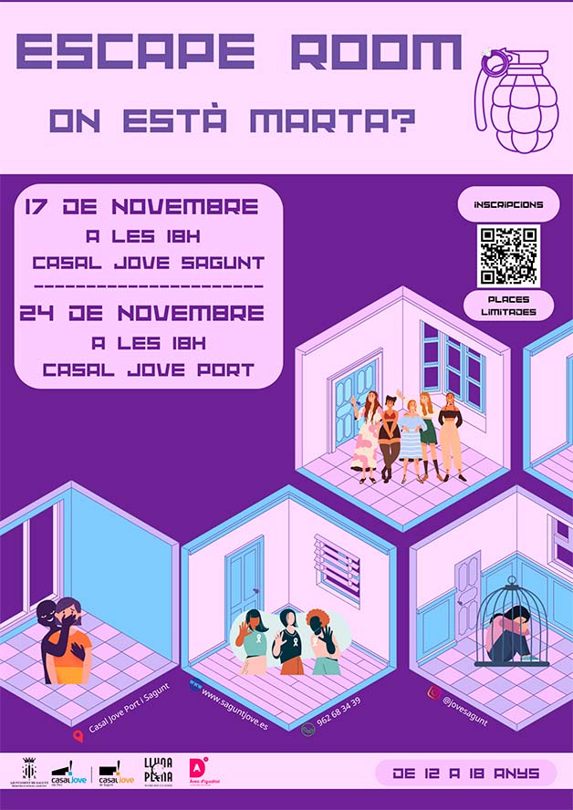 Els departaments d'Igualtat i de Joventut i Infància presenten l'escape room educatiu ‘On està Marta?’