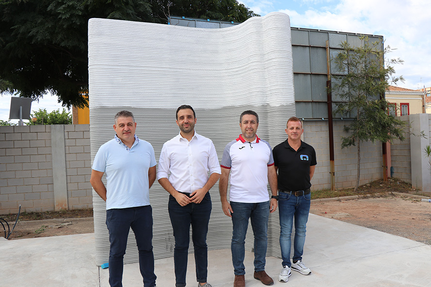 La nova cafeteria de l'Estadi Municipal El Fornás ja s'està construint amb tecnologia 3D