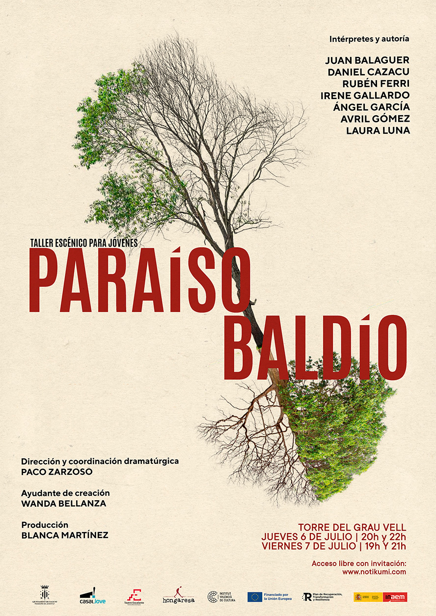 El lab escènic de Joventut estrena l'obra "Paraíso Baldío" al Grau Vell