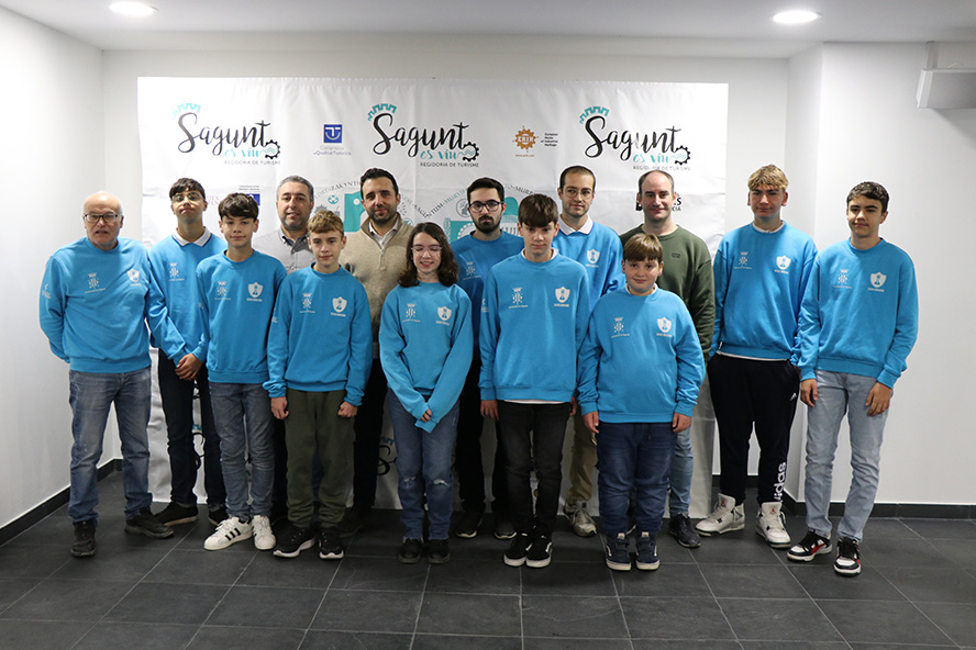 L'Ajuntament de Sagunt ha reconegut la brillant actuació del Club d'Escacs Camp de Morvedre en la Copa d'Espanya sub14