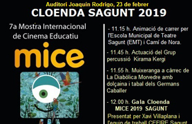 Este dissabte se celebrarà la gala de clausura de la 7ª Mostra Internacional de Cinema Educatiu a l'Auditori Joaquín Rodrigo
