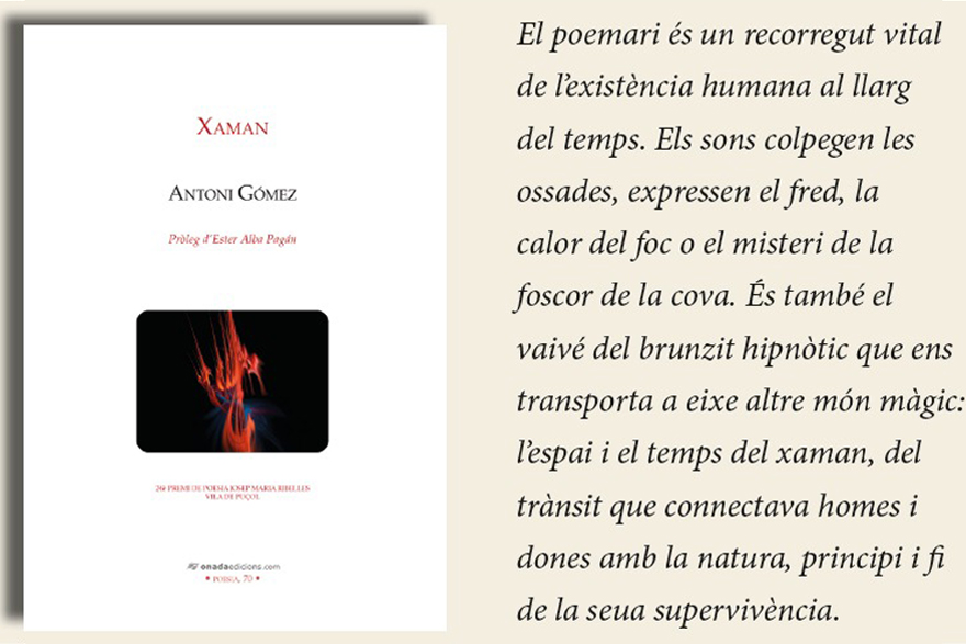 Antoni Gómez presenta el seu nou poemari 'Xaman' en el Centre Cultural Mario Monreal de Sagunt