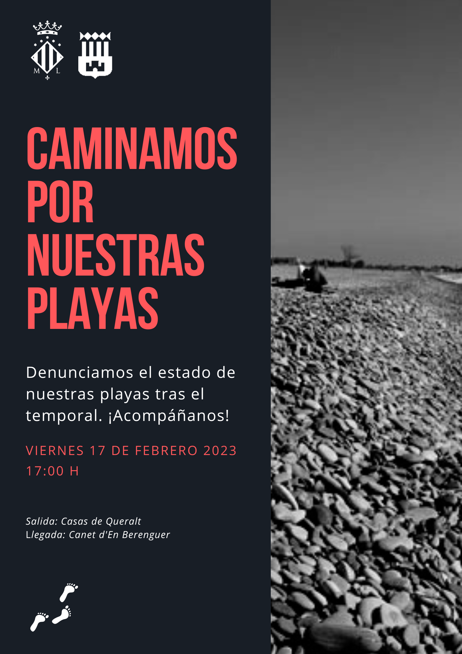 Sagunt i Canet d’En Berenguer s'uneixen per a denunciar l'estat de les platges