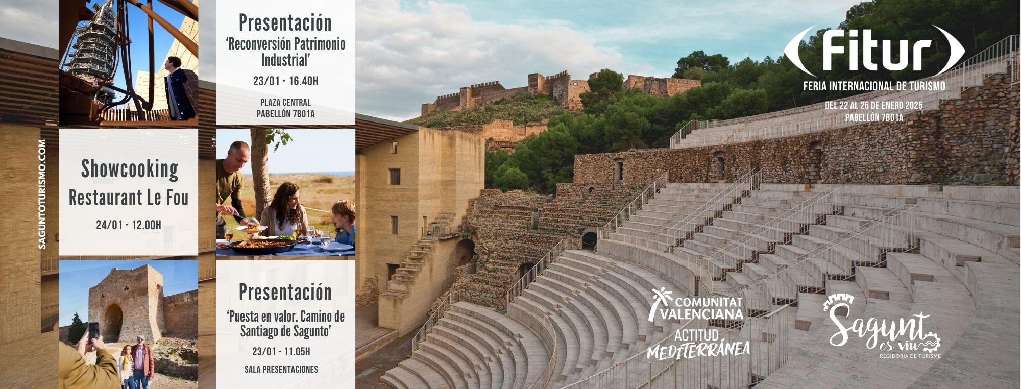 Sagunt reforça el seu posicionament turístic en FITUR 2025 amb la seua oferta cultural i patrimonial