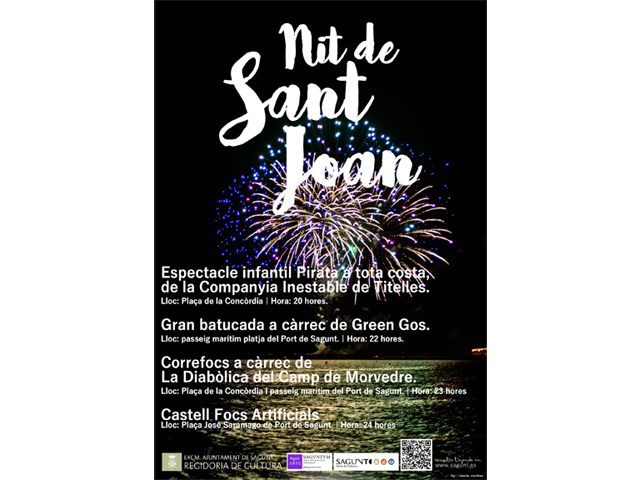 La Nit de Sant Joan se celebrarà un any més en la Platja de Port de Sagunt