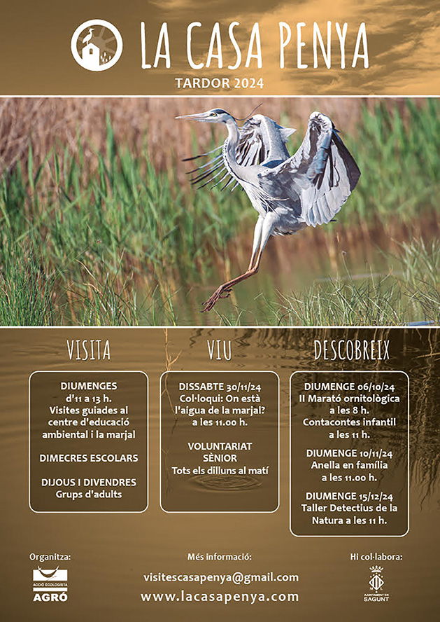 Tardor d’aus, rastres i lectura a La Casa Penya