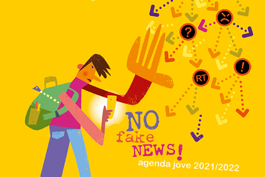 Joventut repartix l’Agenda Jove 2021-2022 de la Xarxa JOVES.NET dedicada a les fake news 