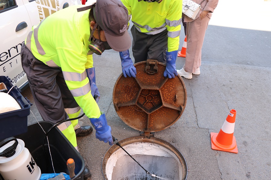 Els tractaments contra plagues de panderoles i rates en el clavegueram de la ciutat continuen una setmana més