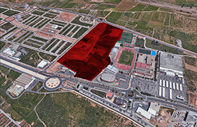 Els terrenys situats al costat del poliesportiu internuclis canviaran íntegrament a ús esportiu