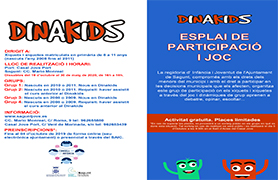 El termini d'inscripció per a DINAKIDS-Consell de la Infància seguix obert