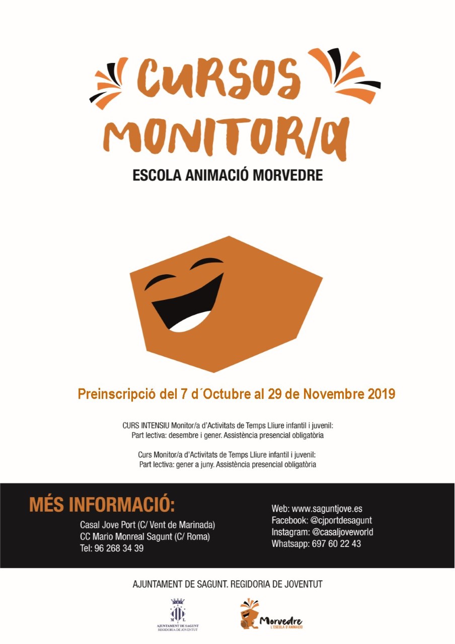 Joventut obri el termini per a preinscriure's en el programa formatiu d'Educació en el Temps Lliure