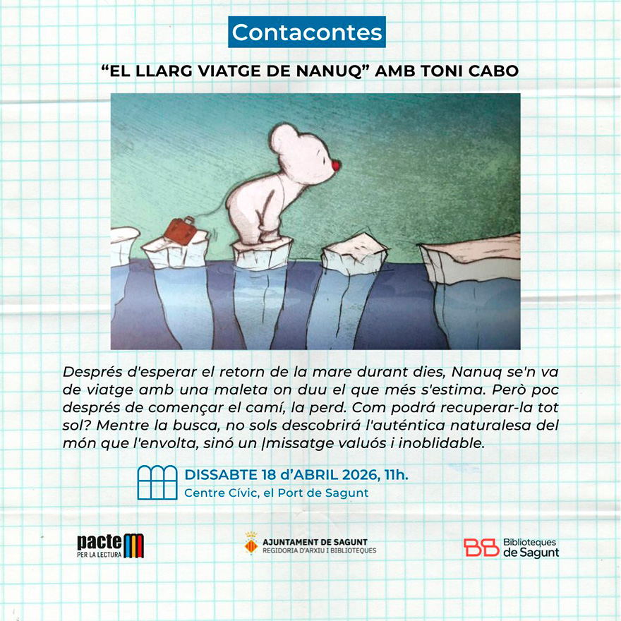 Cuentacuentos: 'El llarg viatge de Nanuq', con Toni Cabo