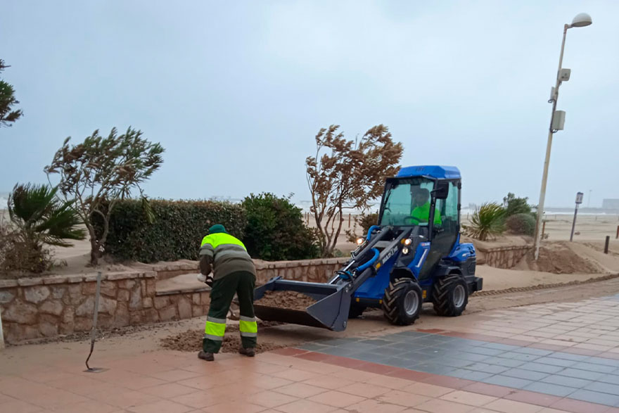 La SAG reforça els seus serveis després dels danys causats per la borrasca Celia a les platges i el passeig marítim 