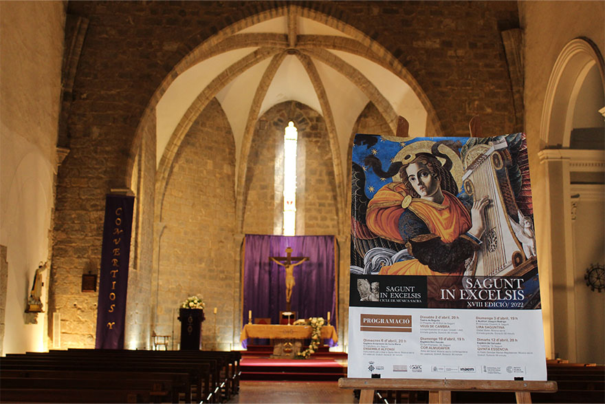 El cicle de música sacra ‘Sagunt in Excelsis’ presenta una programació eclèctica i original en esta nova edició