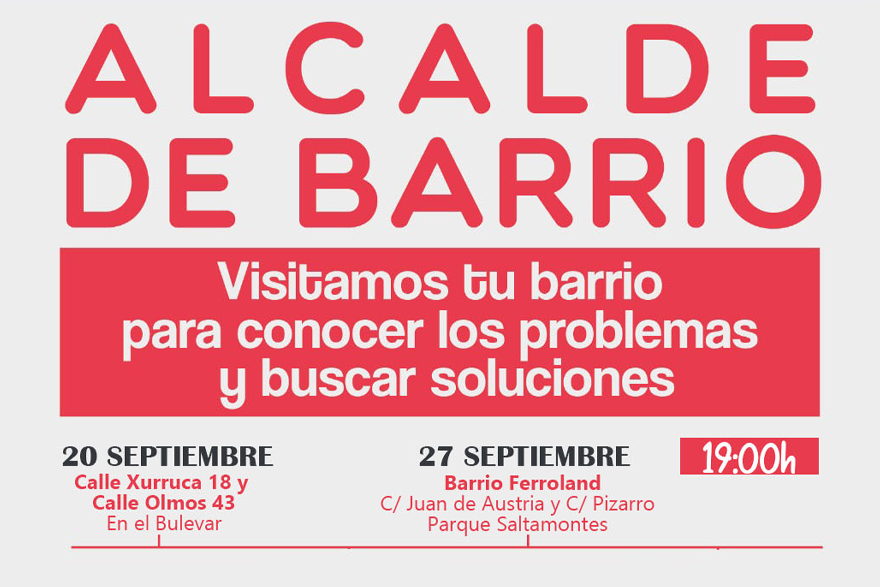 Alcalde de Barri torna després de l'estiu amb cites a la zona de Xurruca i a Ferroland