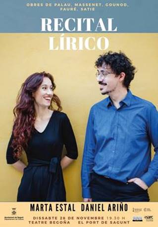 Marta Estal y Daniel Ariño ofrecen el espectáculo 'Recital Lírico' del ciclo #PianoBegoña 