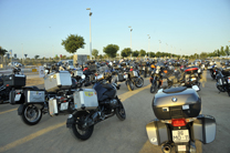 Hui han eixit des de Sagunt a Lisboa 350 motocicletes