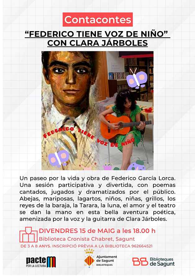 Cuentacuentos 'Federico tiene voz de niño', interpretado por Clara Járboles