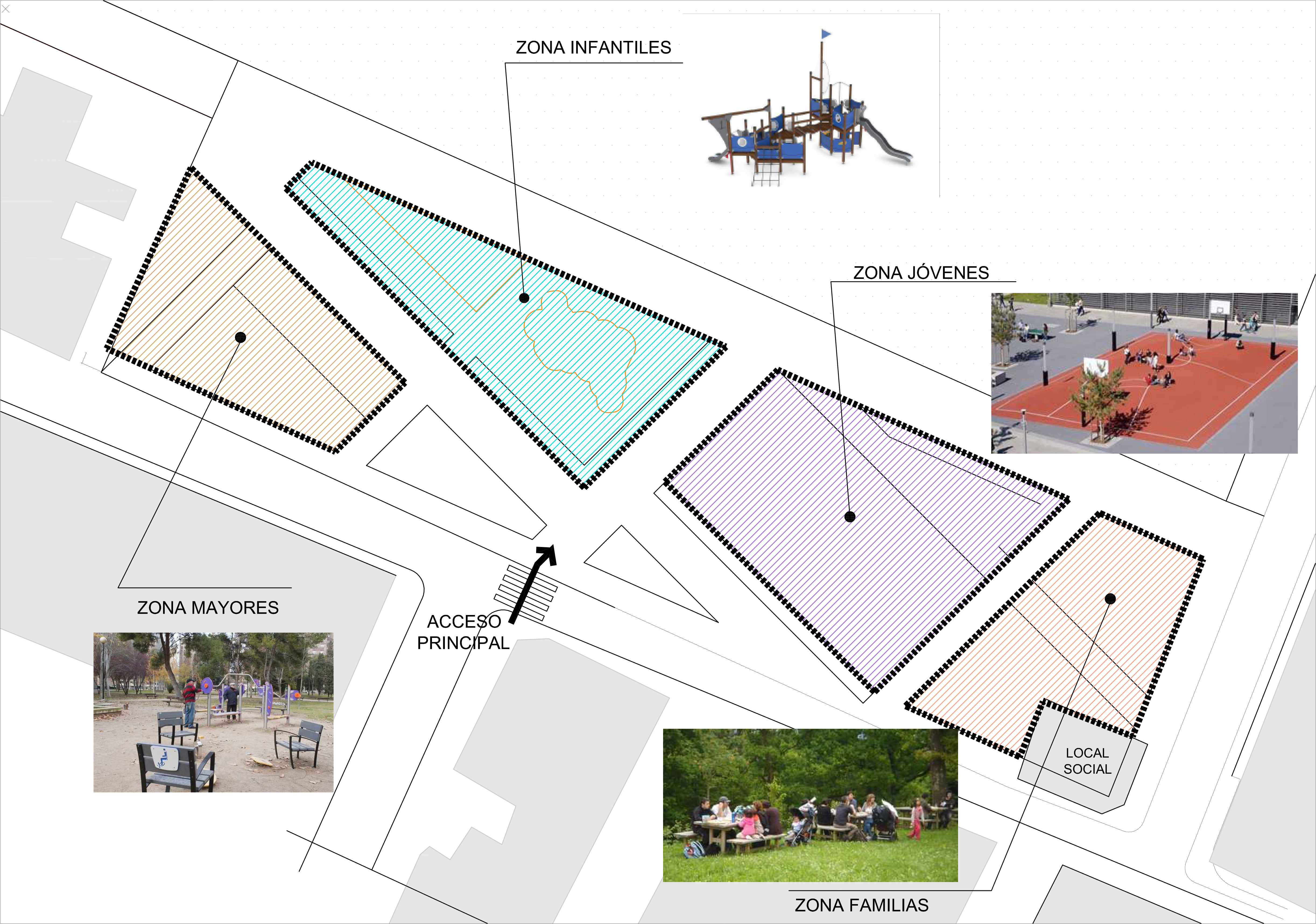 Presentació del futur parc del barri de Els Vents