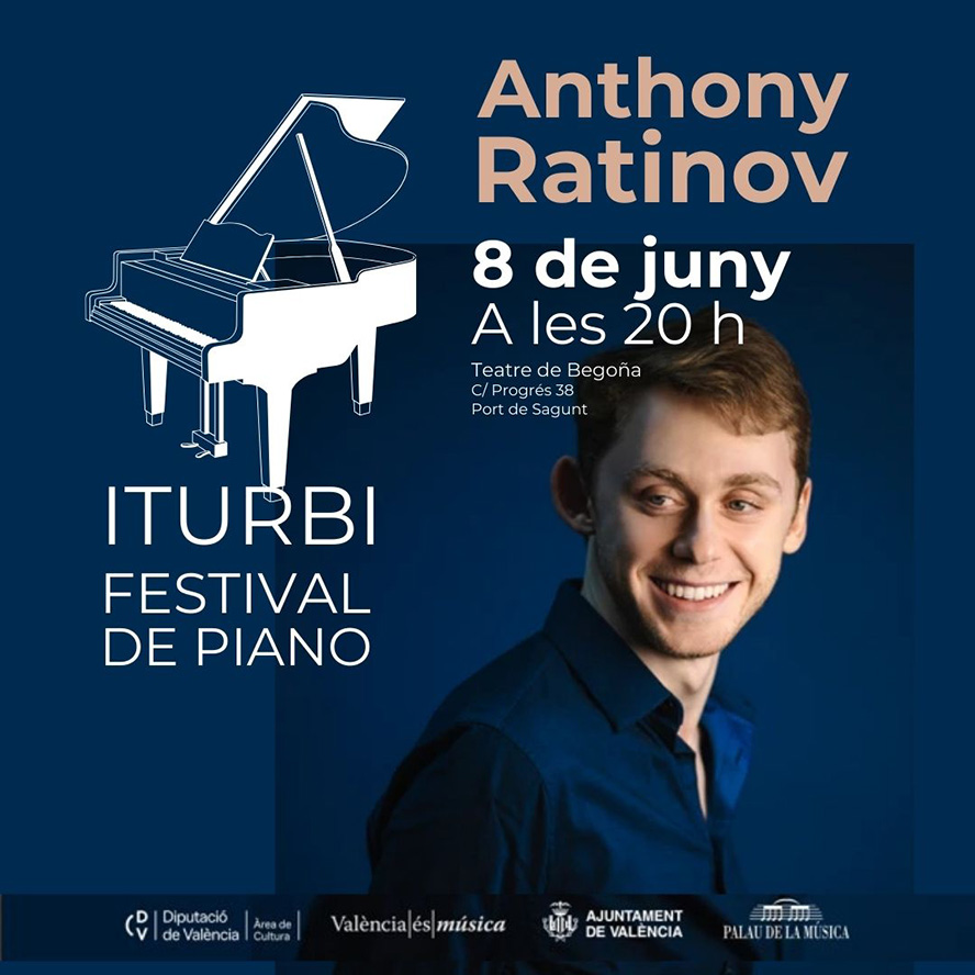 El pianista Anthony Ratinov actuarà al Teatre de Begoña