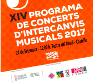 Sagunt i Castelló s’uneixen en una jornada d’intercanvi i concerts de dolçainers i tabaleters diumenge que ve 24 de setembre 