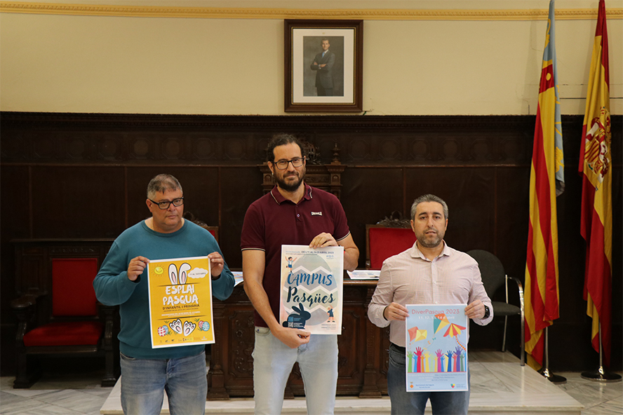 L'Ajuntament de Sagunt presenta el Campus Pasqües, l'Esplai Pasqua i Diver Pasqua 2023