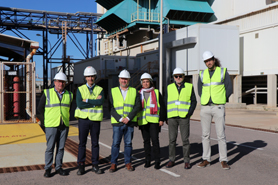 L'equip de Govern visita la planta de cicle combinat Naturgy, empresa de referència a Sagunt en la producció d'energia elèctrica 