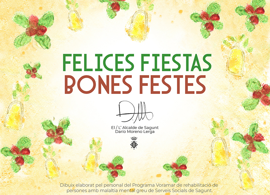 El programa Voramar dissenya la felicitació nadalenca de l'Ajuntament de Sagunt per a enguany