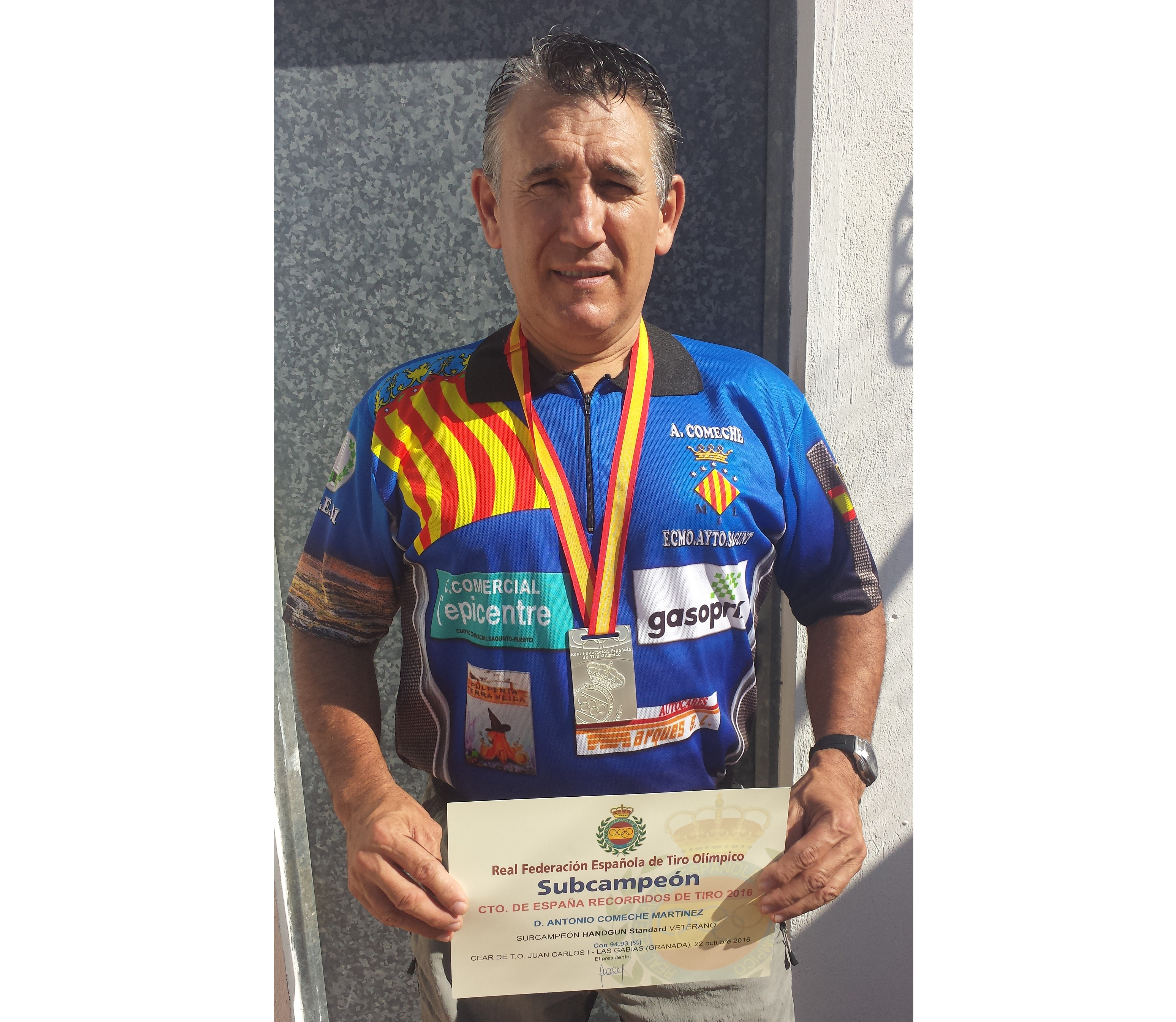 Antonio Comeche aconsegueix ser subcampió i setè en la classificació del Campionat d'Espanya de Recorreguts de Tir