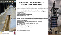 Sagunt celebrarà el Dia Mundial del Turisme el dissabte 26 de setembre amb visites guiades gratuïtes