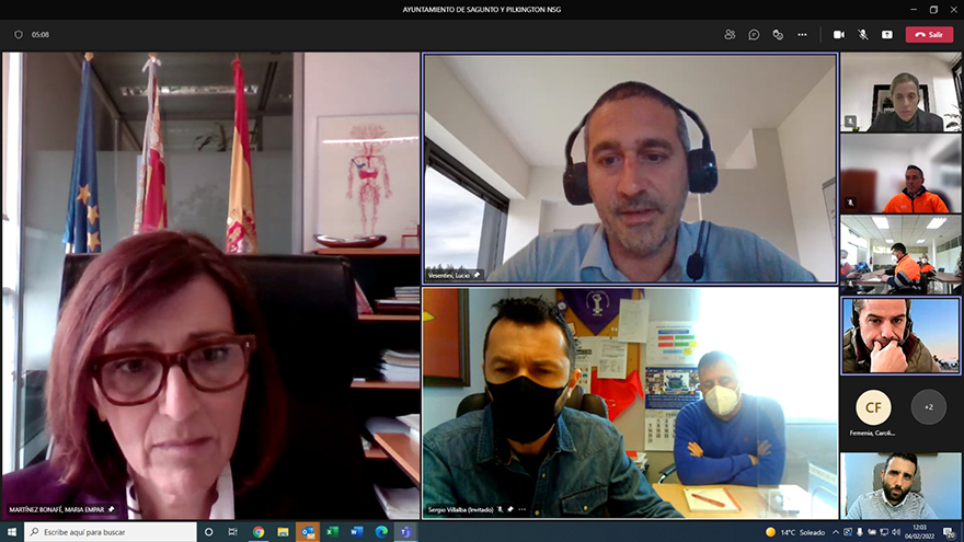 L'Ajuntament de Sagunt i la Direcció General d'Indústria aborden la cerca de fórmules per a la preservació dels llocs de treball en Pilkington