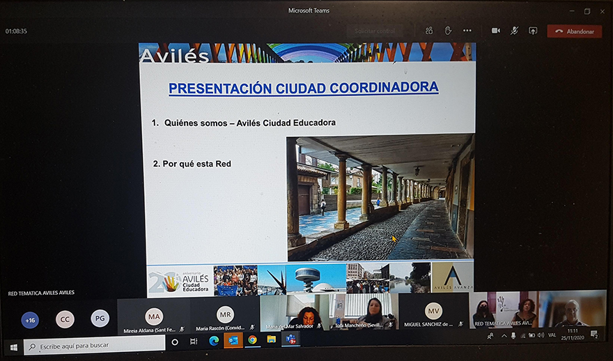 Sagunt participa en la reunió telemàtica de ciutats educadores ‘Models de treball cooperatiu’